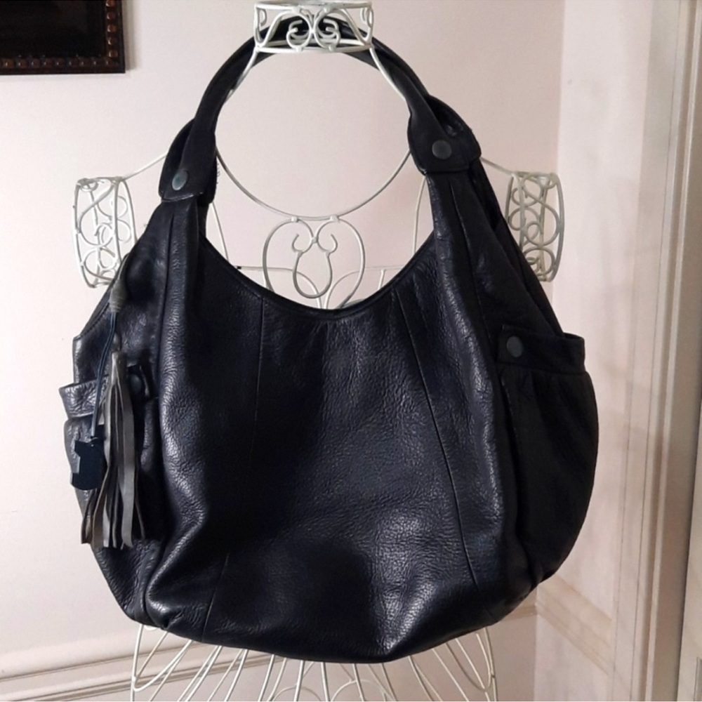 🩷RADLEY LONDON Black Leather Hobo Bag - Picture 12 of 14